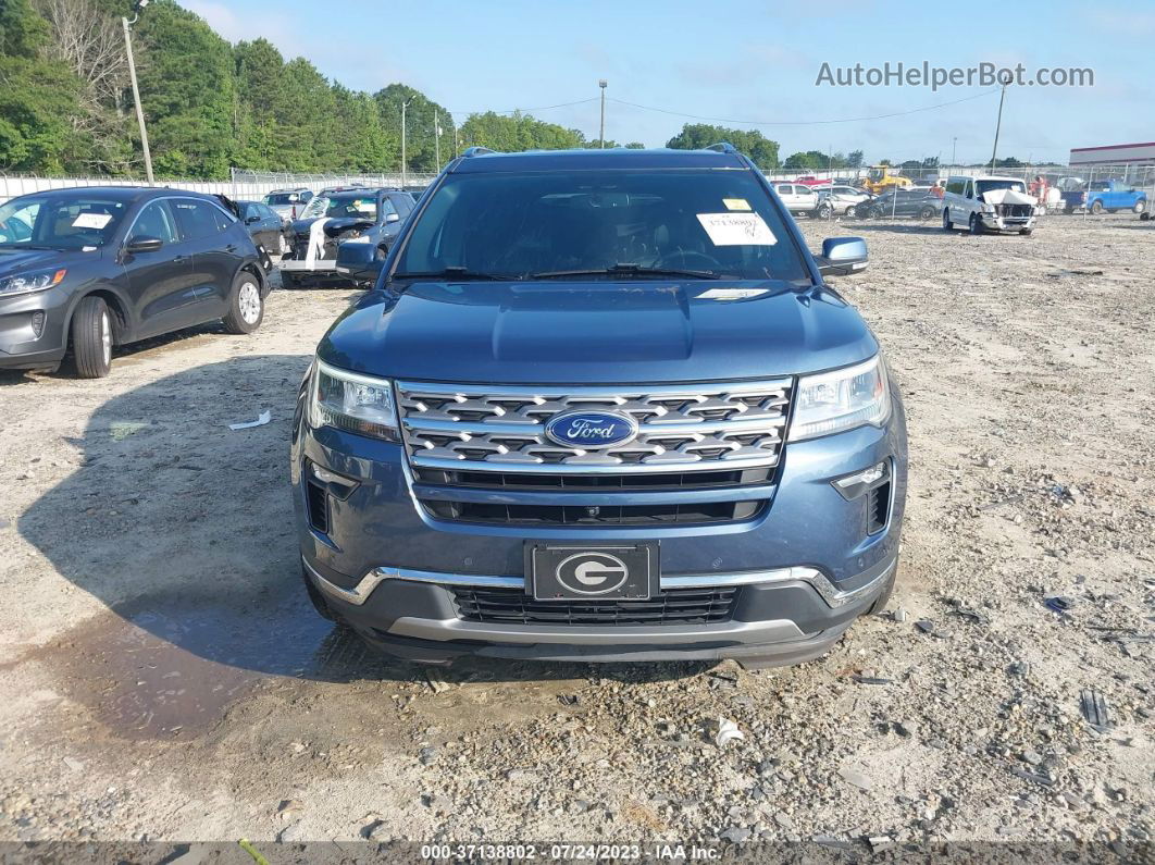 2018 Ford Explorer Limited Blue vin: 1FM5K7FH1JGB51083