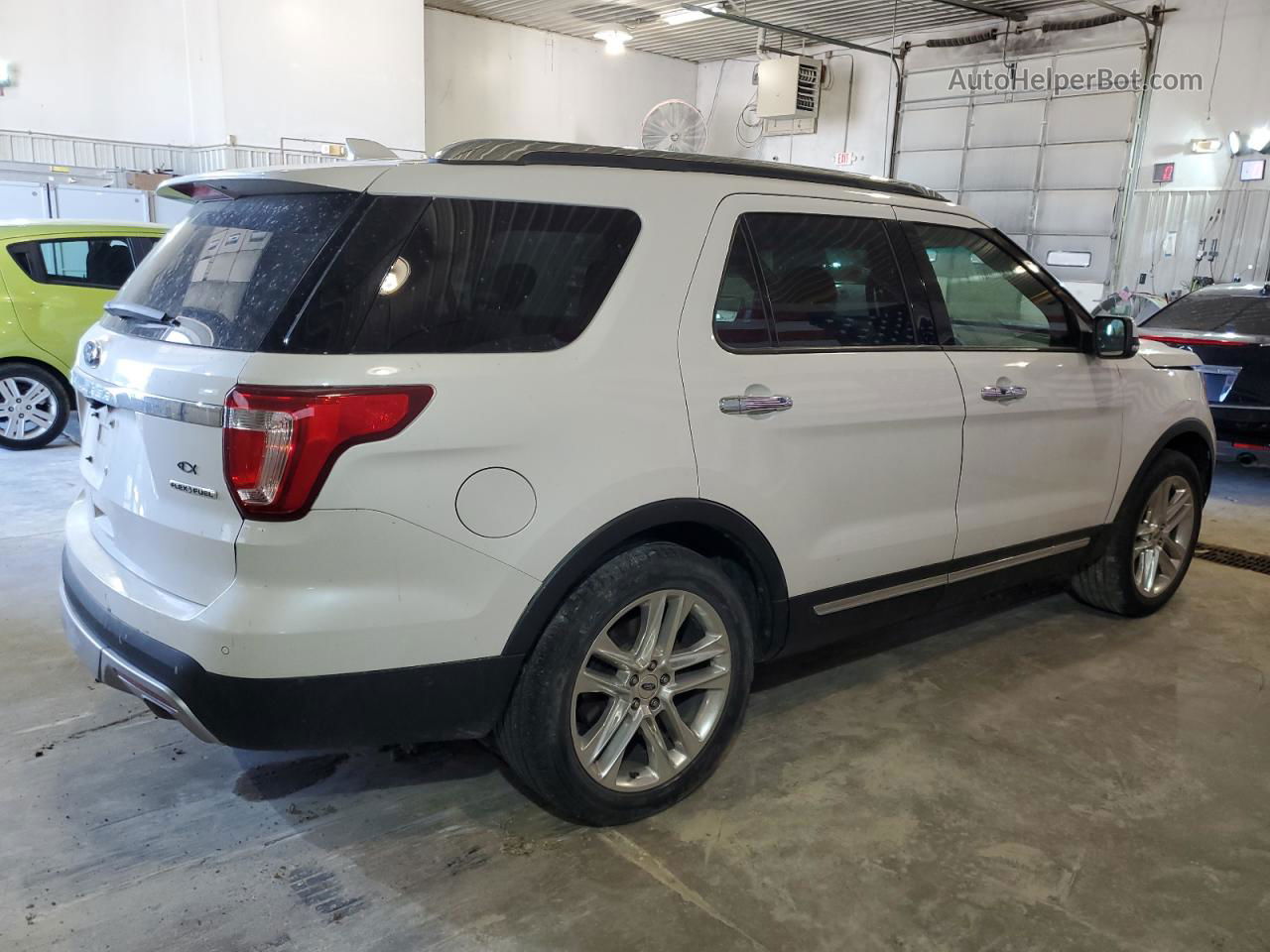 2017 Ford Explorer Limited White vin: 1FM5K7FH2HGB14473