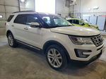 2017 Ford Explorer Limited White vin: 1FM5K7FH2HGB14473