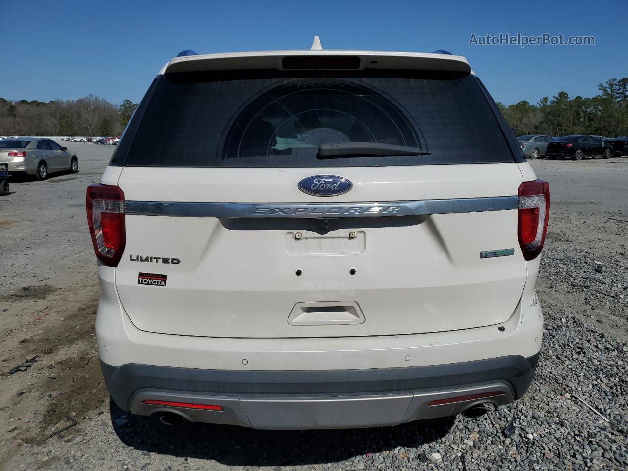 2017 Ford Explorer Limited White vin: 1FM5K7FH3HGA20229