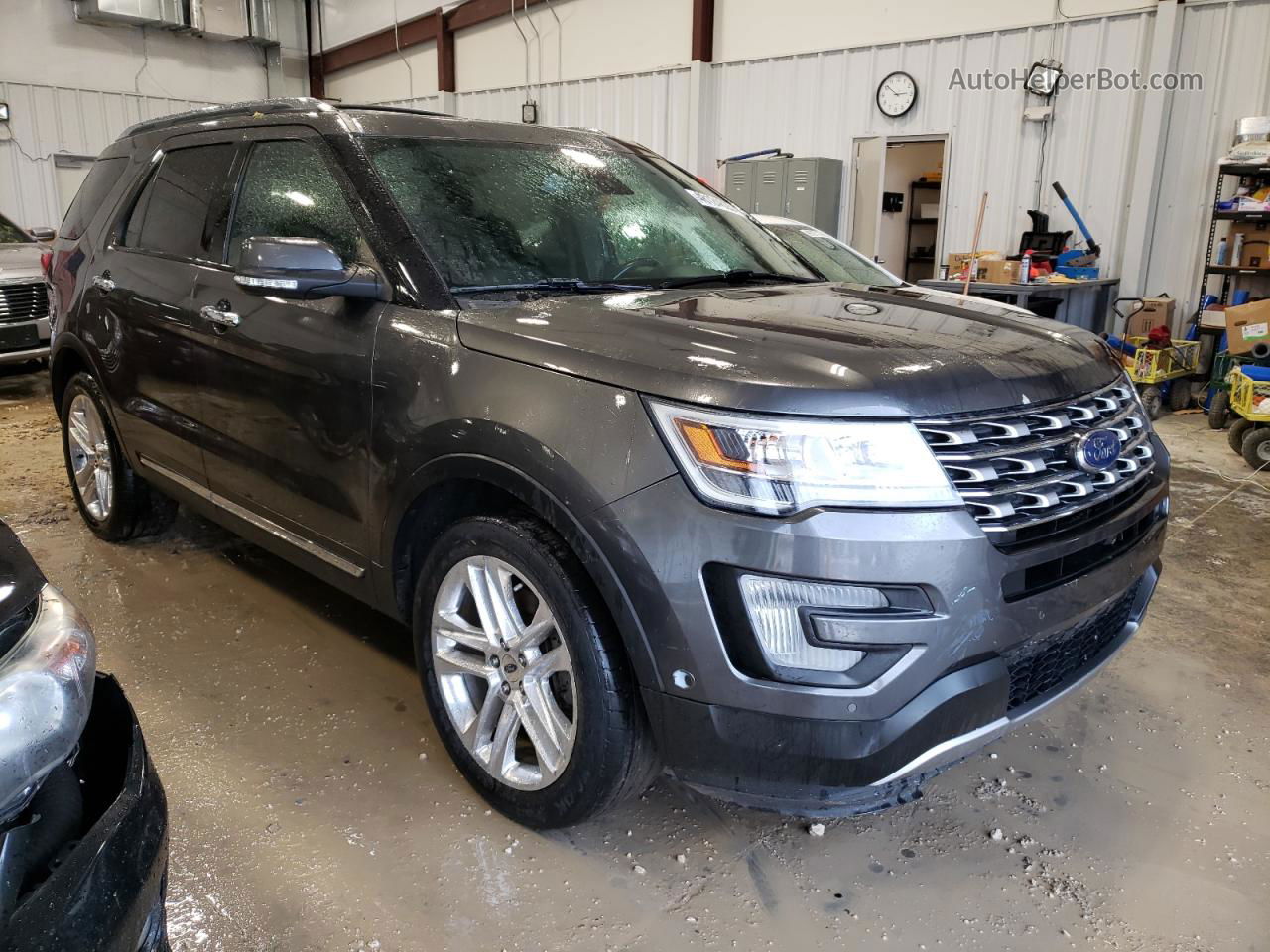 2017 Ford Explorer Limited Gray vin: 1FM5K7FH4HGC85497