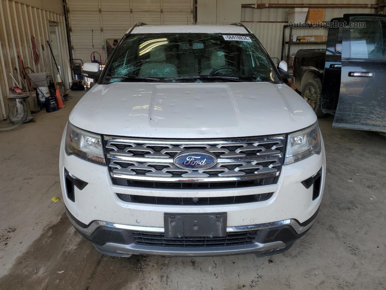 2018 Ford Explorer Limited White vin: 1FM5K7FH4JGC54420