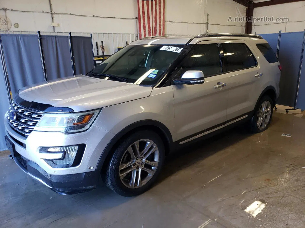 2017 Ford Explorer Limited Silver vin: 1FM5K7FH5HGA86717