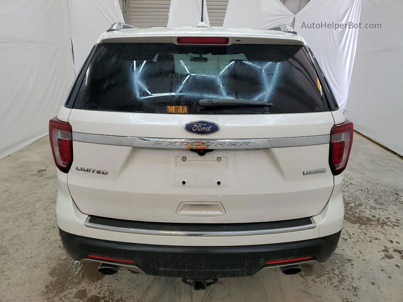 2018 Ford Explorer Limited White vin: 1FM5K7FH5JGC92772