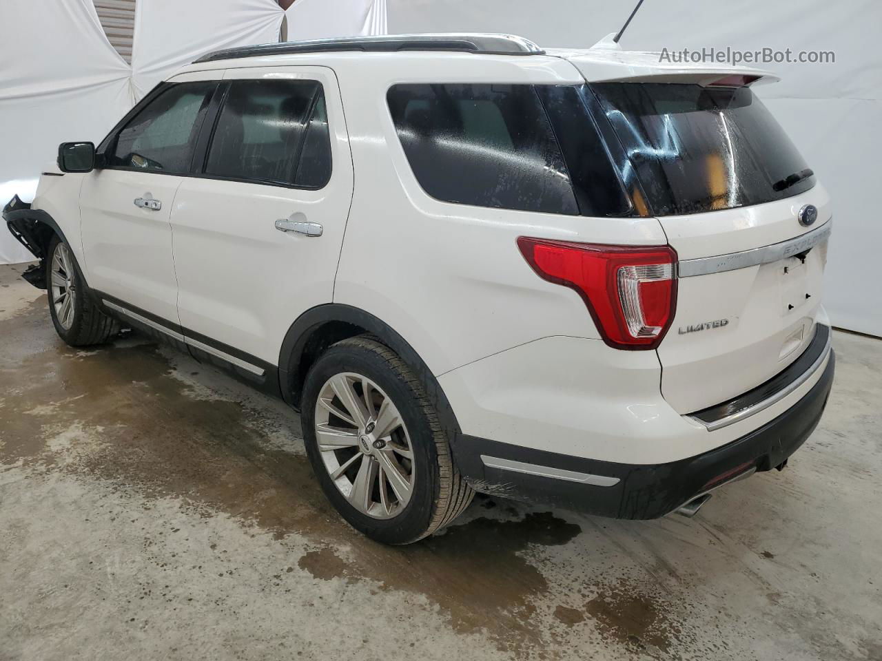 2018 Ford Explorer Limited White vin: 1FM5K7FH5JGC92772