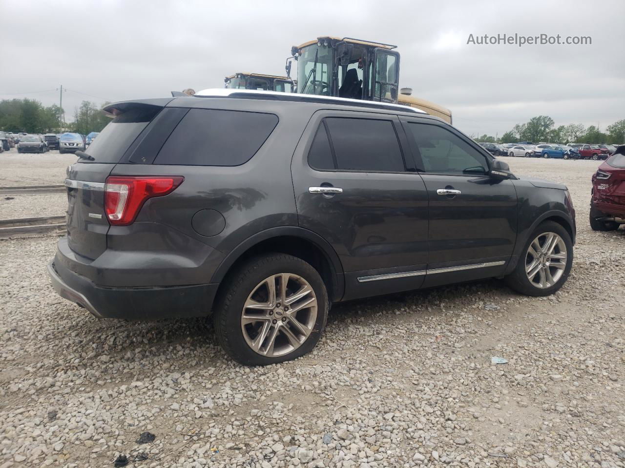 2017 Ford Explorer Limited Gray vin: 1FM5K7FH6HGC20649