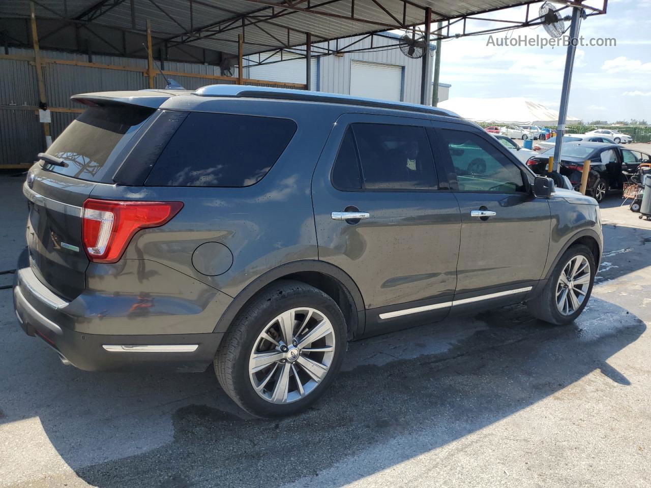 2018 Ford Explorer Limited Серый vin: 1FM5K7FH6JGC16865