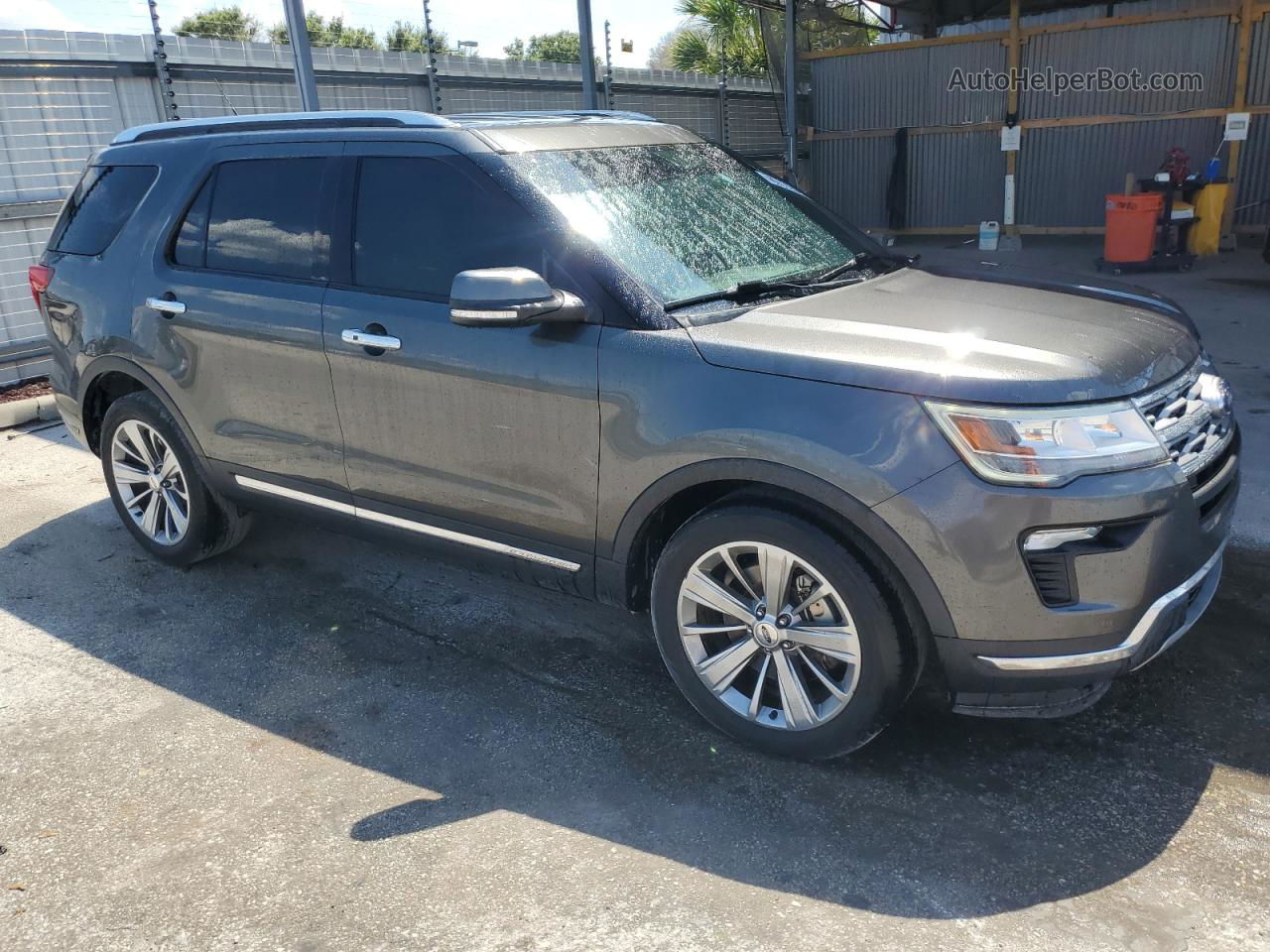 2018 Ford Explorer Limited Серый vin: 1FM5K7FH6JGC16865