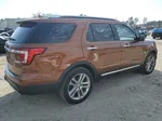 2017 Ford Explorer Limited Orange vin: 1FM5K7FH8HGD09638