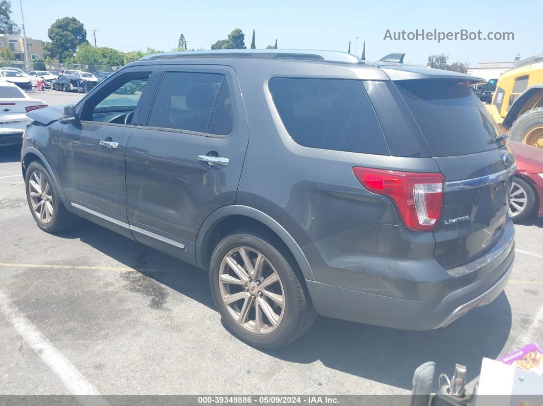 2017 Ford Explorer Limited Gray vin: 1FM5K7FH8HGD55535