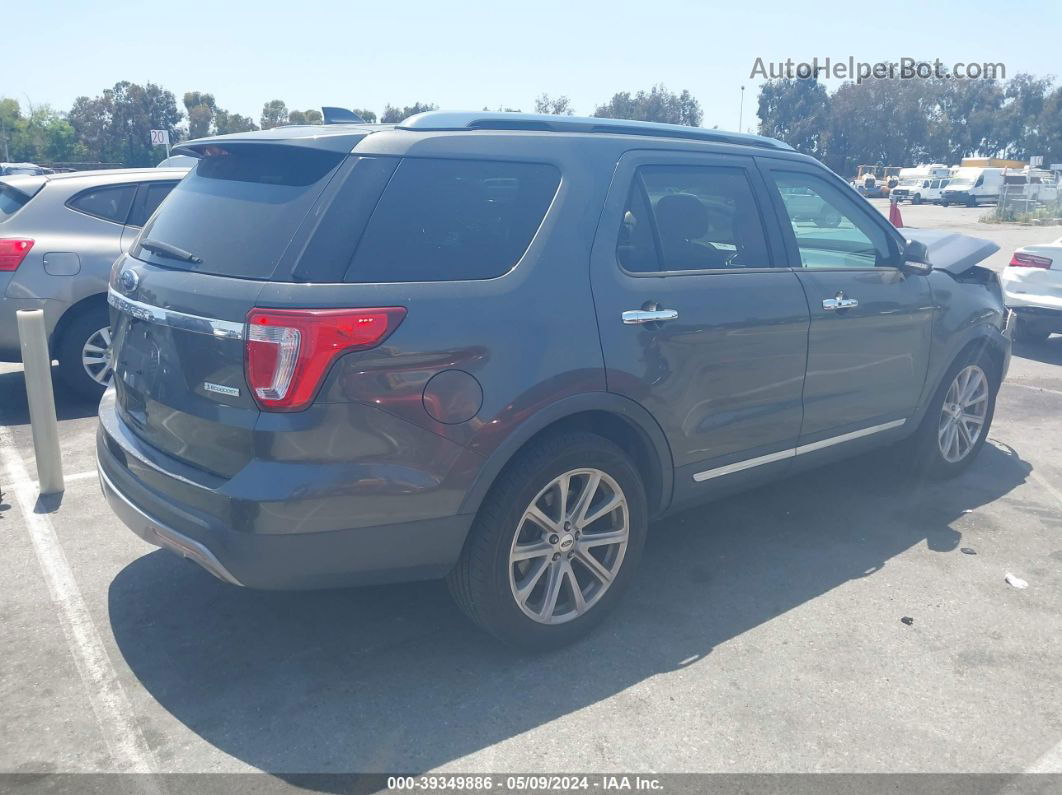 2017 Ford Explorer Limited Gray vin: 1FM5K7FH8HGD55535