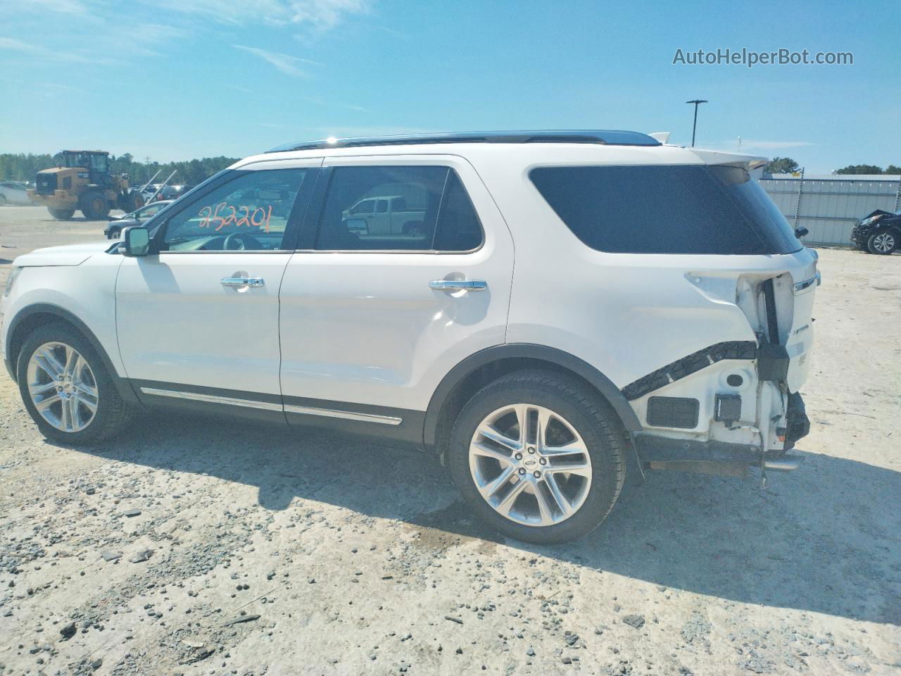 2017 Ford Explorer Limited White vin: 1FM5K7FH9HGB87081