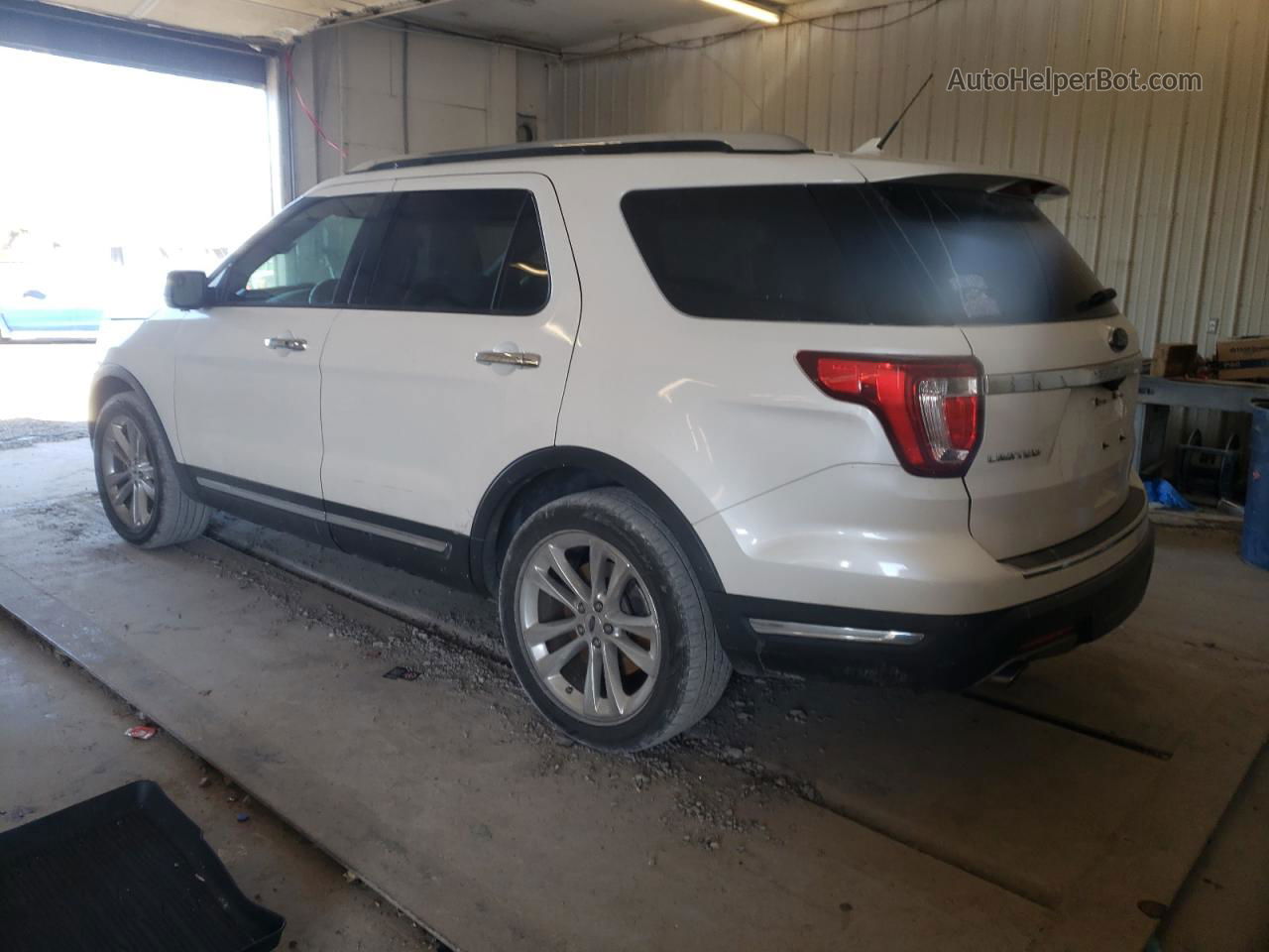 2018 Ford Explorer Limited White vin: 1FM5K7FH9JGC51416