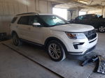 2018 Ford Explorer Limited White vin: 1FM5K7FH9JGC51416