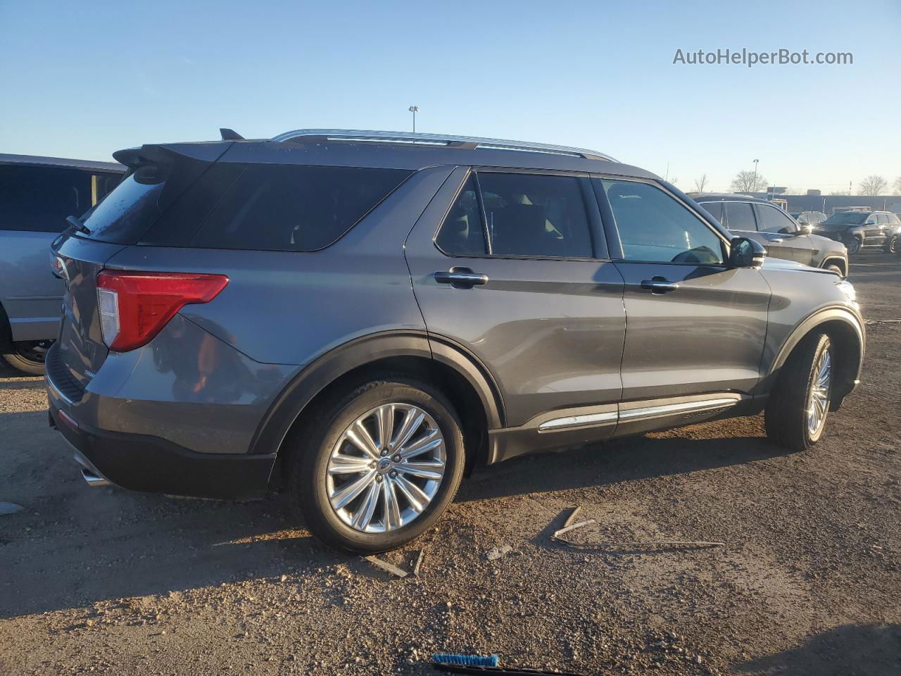 2021 Ford Explorer Limited Gray vin: 1FM5K7FW7MNA02112