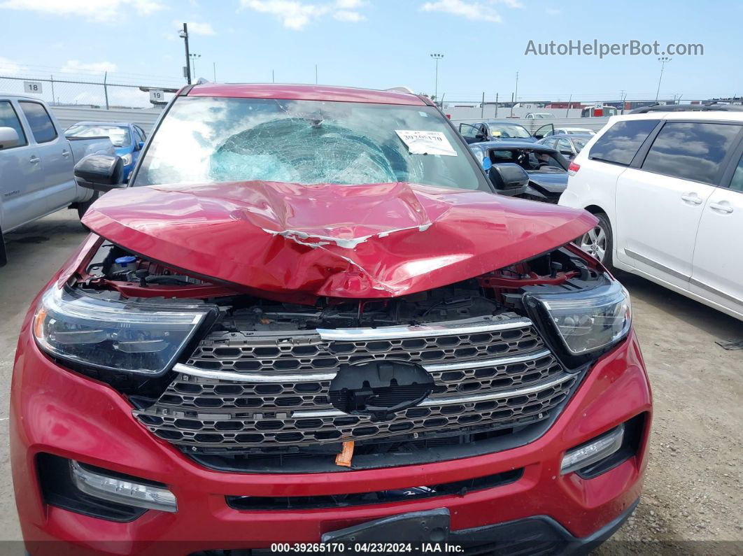 2021 Ford Explorer King Ranch Red vin: 1FM5K7LC4MGC08681