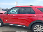 2021 Ford Explorer King Ranch Red vin: 1FM5K7LC4MGC08681