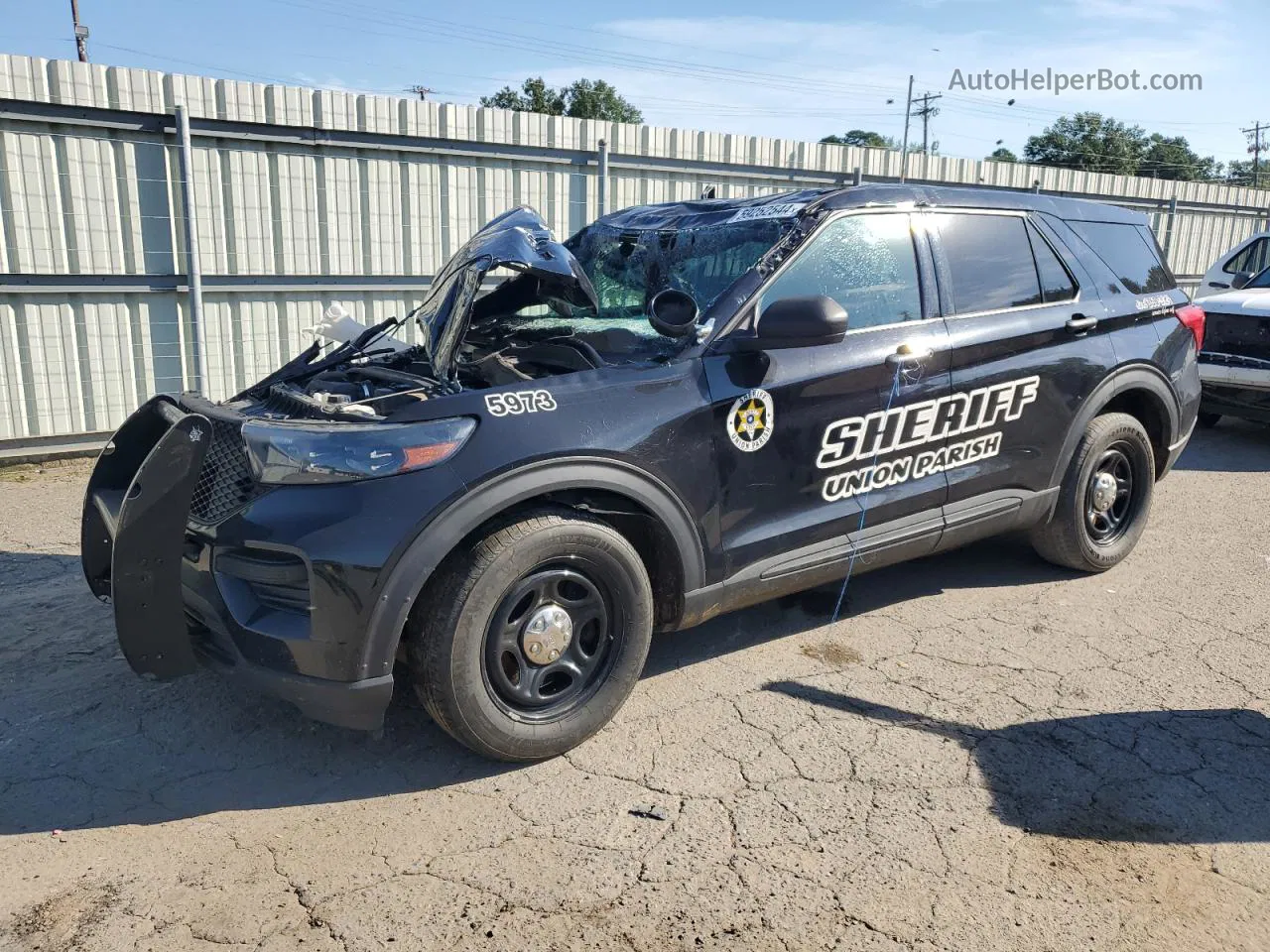 2020 Ford Explorer Police Interceptor Black vin: 1FM5K8AB0LGB65973