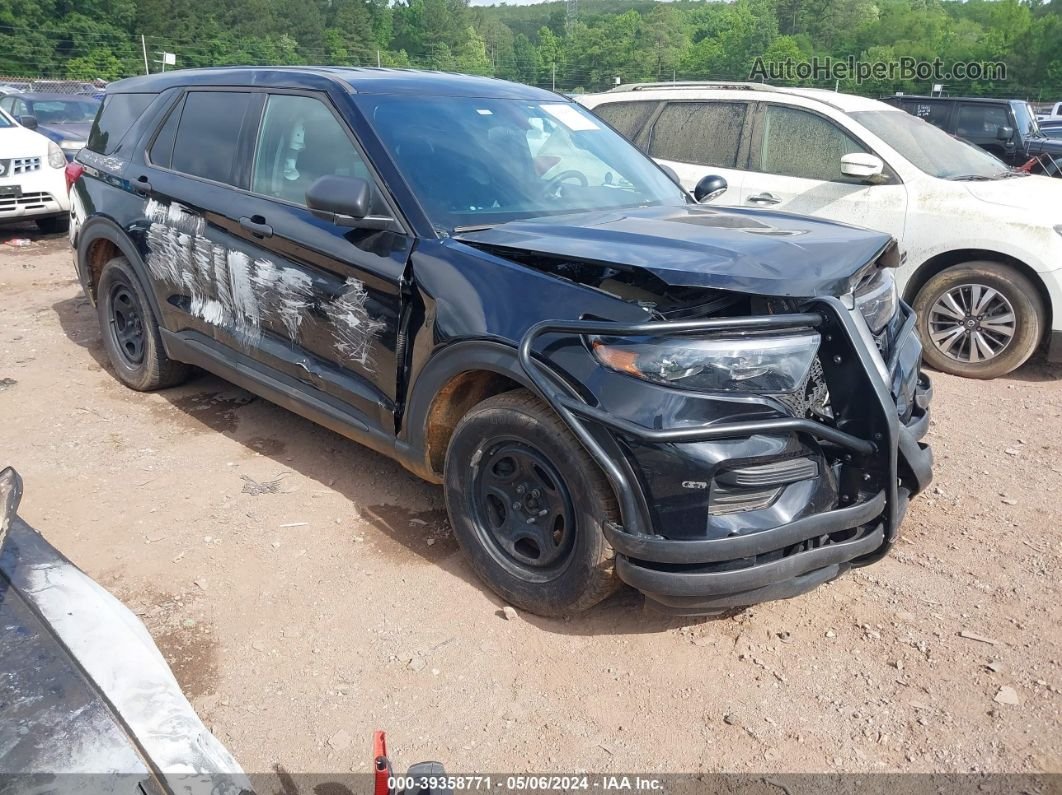 2021 Ford Police Interceptor Utility   Black vin: 1FM5K8AB0MGA19283