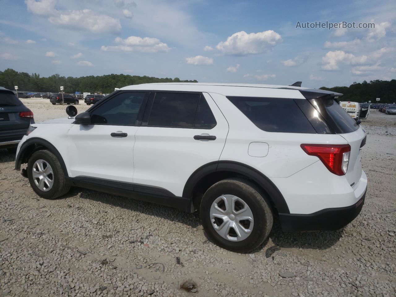 2021 Ford Explorer Police Interceptor White vin: 1FM5K8AB0MGB04396