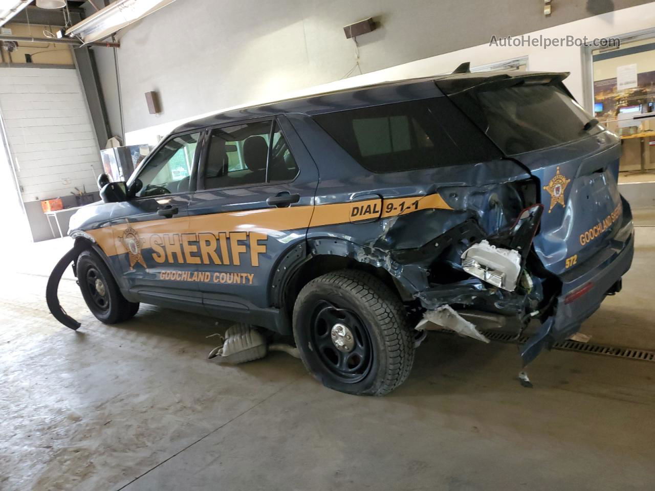 2021 Ford Explorer Police Interceptor Blue vin: 1FM5K8AB1MGC25230