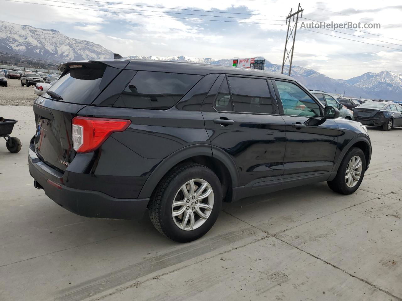 2020 Ford Explorer Police Interceptor Черный vin: 1FM5K8AB2LGA71450