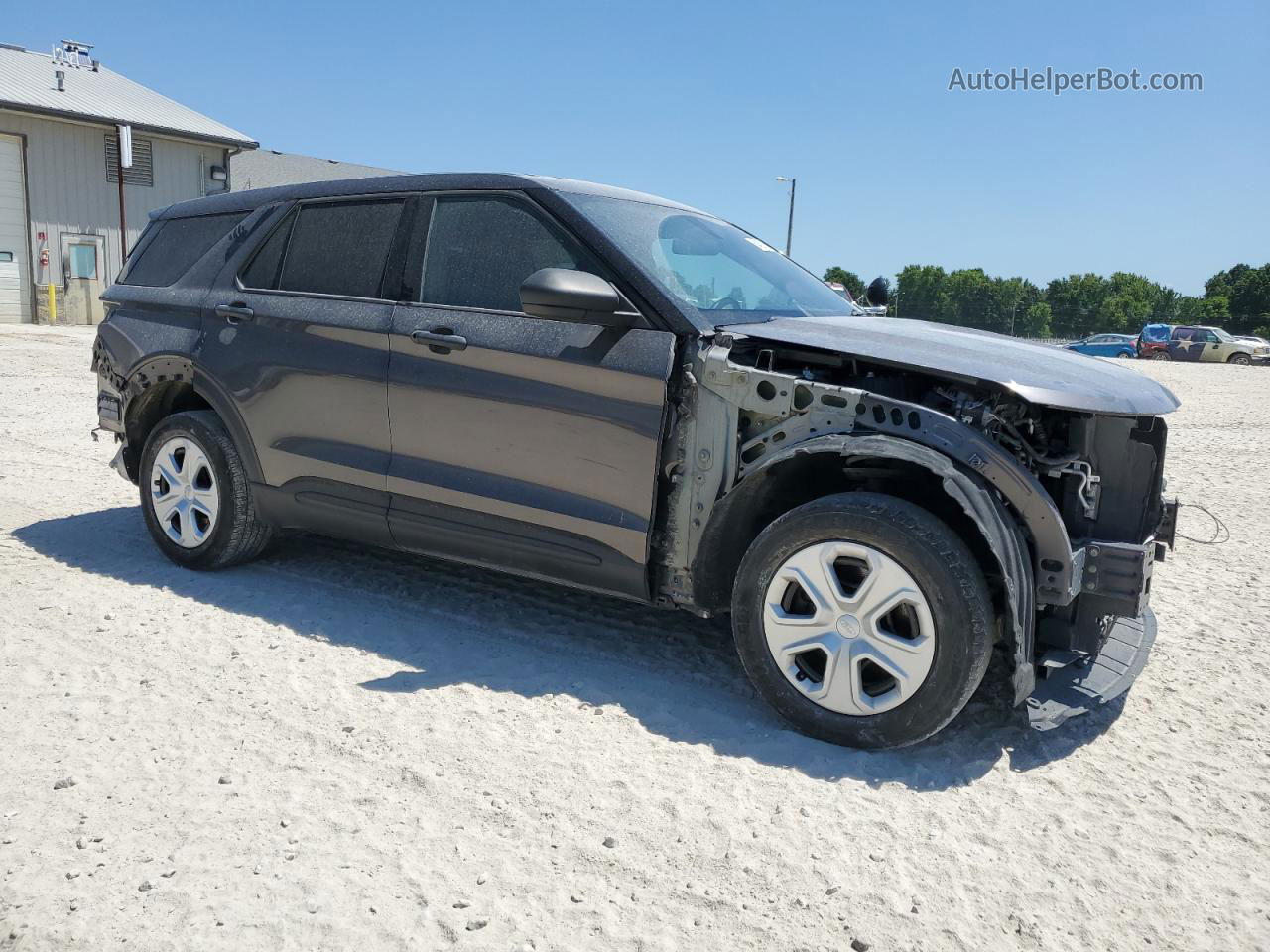 2020 Ford Explorer Police Interceptor Серый vin: 1FM5K8AB3LGA19924