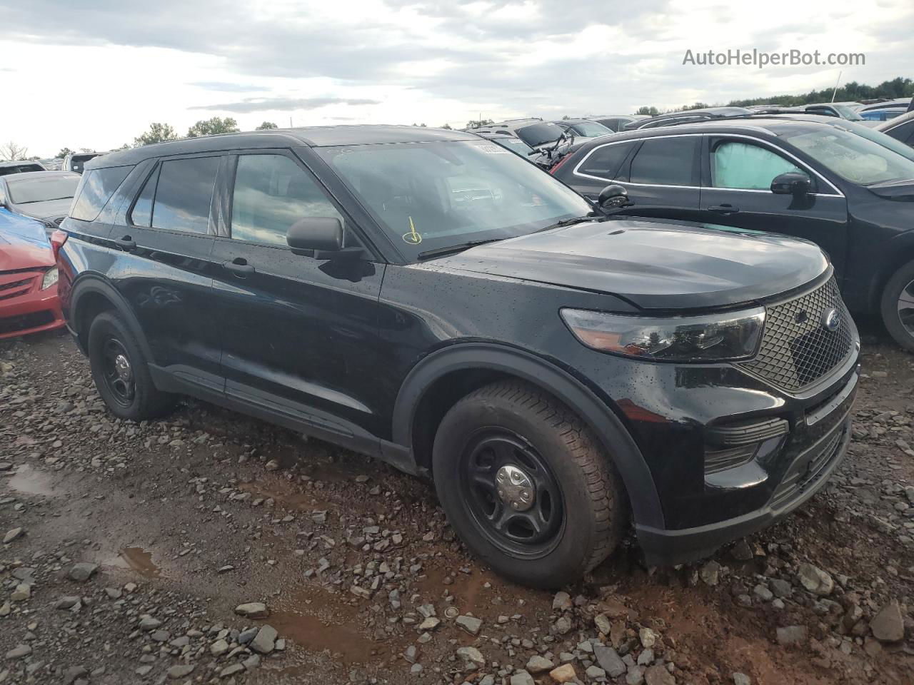 2020 Ford Explorer Police Interceptor Black vin: 1FM5K8AB3LGD01304