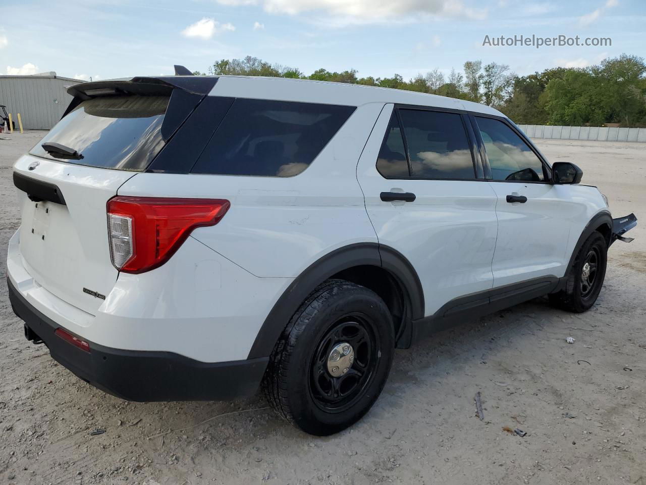 2021 Ford Explorer Police Interceptor White vin: 1FM5K8AB3MGA46882