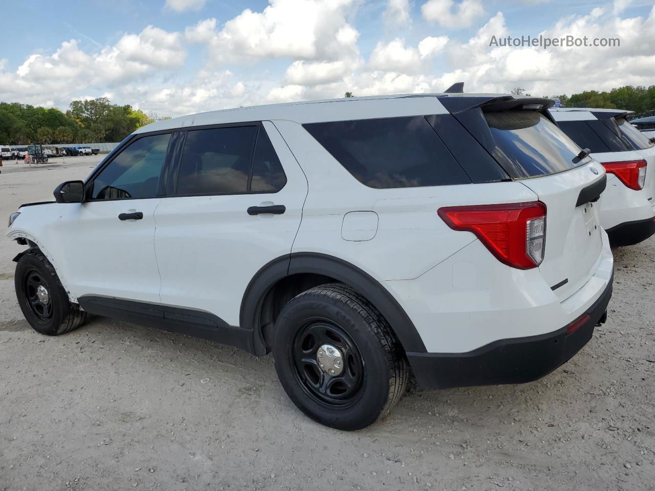 2021 Ford Explorer Police Interceptor White vin: 1FM5K8AB3MGA46882