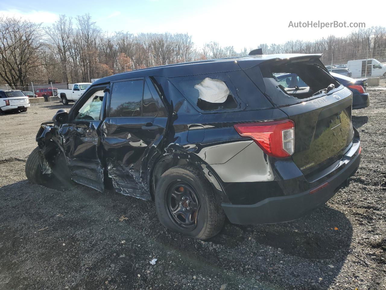 2021 Ford Explorer Police Interceptor Черный vin: 1FM5K8AB4MGC38747