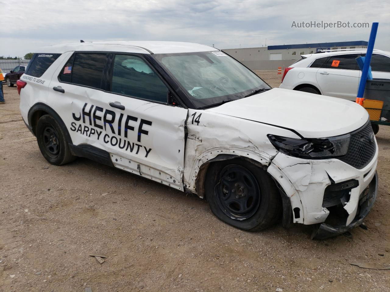 2020 Ford Explorer Police Interceptor White vin: 1FM5K8AB5LGA97282