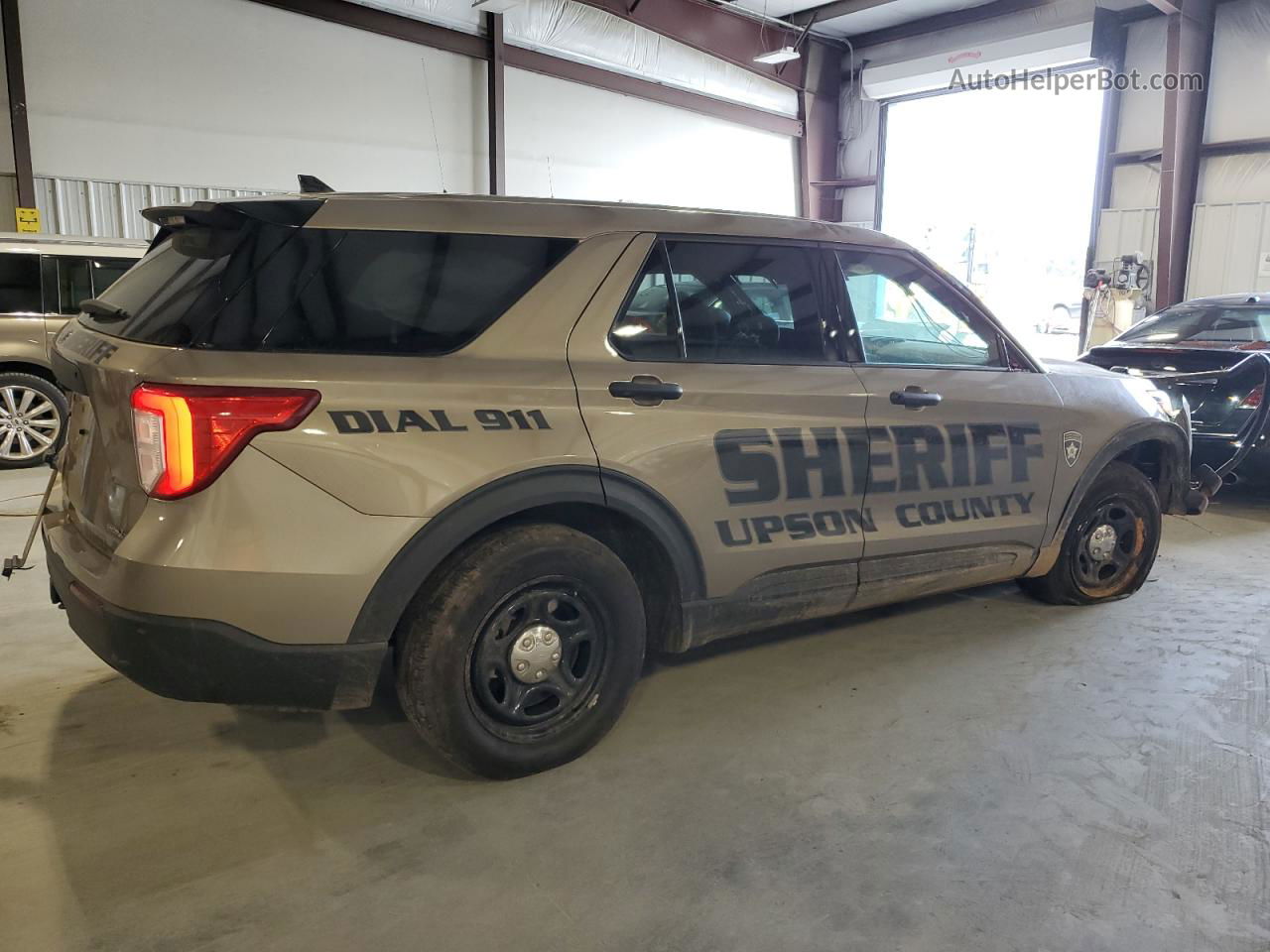 2020 Ford Explorer Police Interceptor Tan vin: 1FM5K8AB5LGD01899