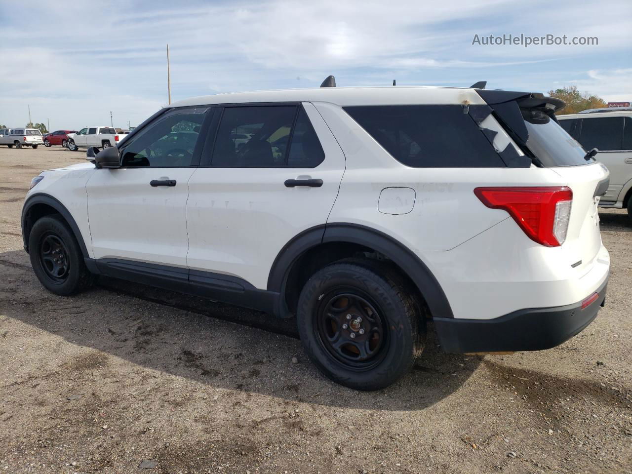 2021 Ford Explorer Police Interceptor White vin: 1FM5K8AB5MGA86803