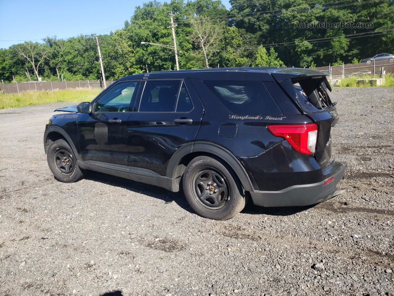 2021 Ford Explorer Police Interceptor Черный vin: 1FM5K8AB5MGC00914