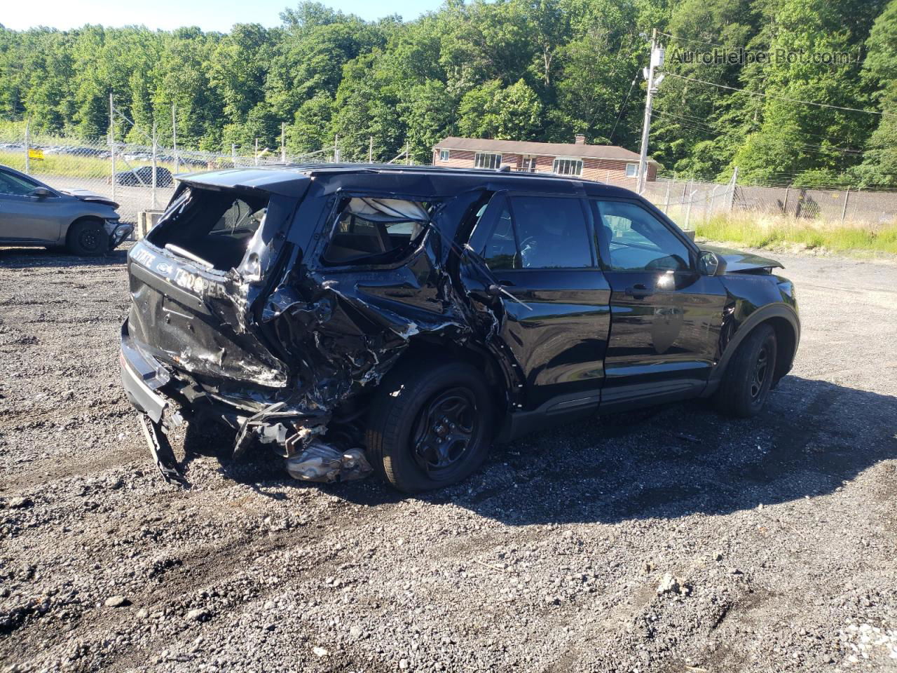 2021 Ford Explorer Police Interceptor Черный vin: 1FM5K8AB5MGC00914