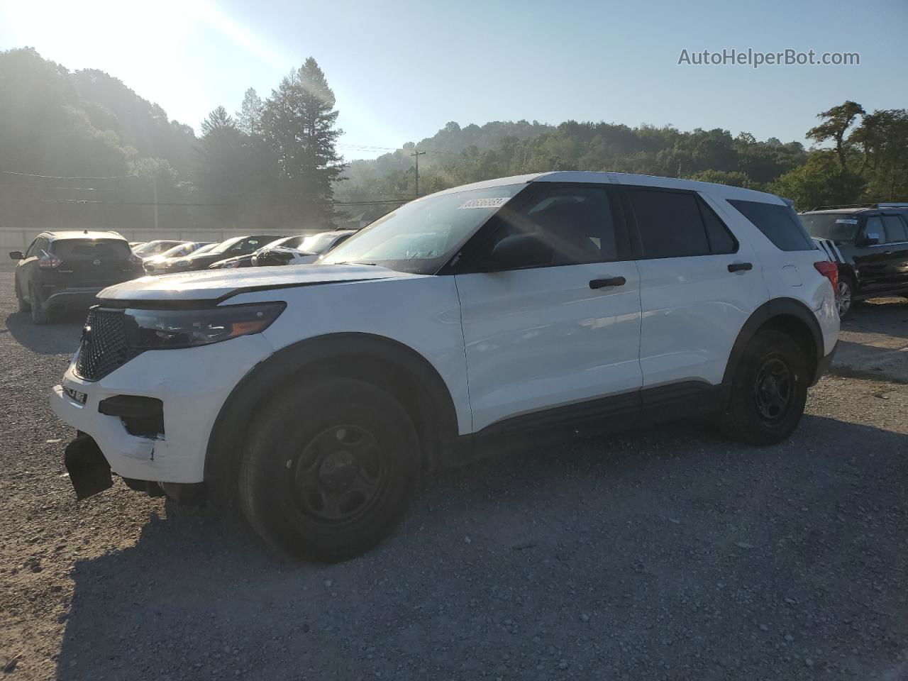 2021 Ford Explorer Police Interceptor Белый vin: 1FM5K8AB6MGB83718