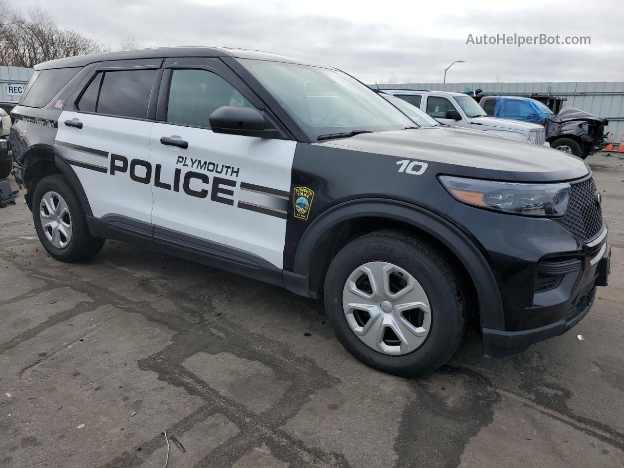 2021 Ford Explorer Police Interceptor Black vin: 1FM5K8AB7MGA43189