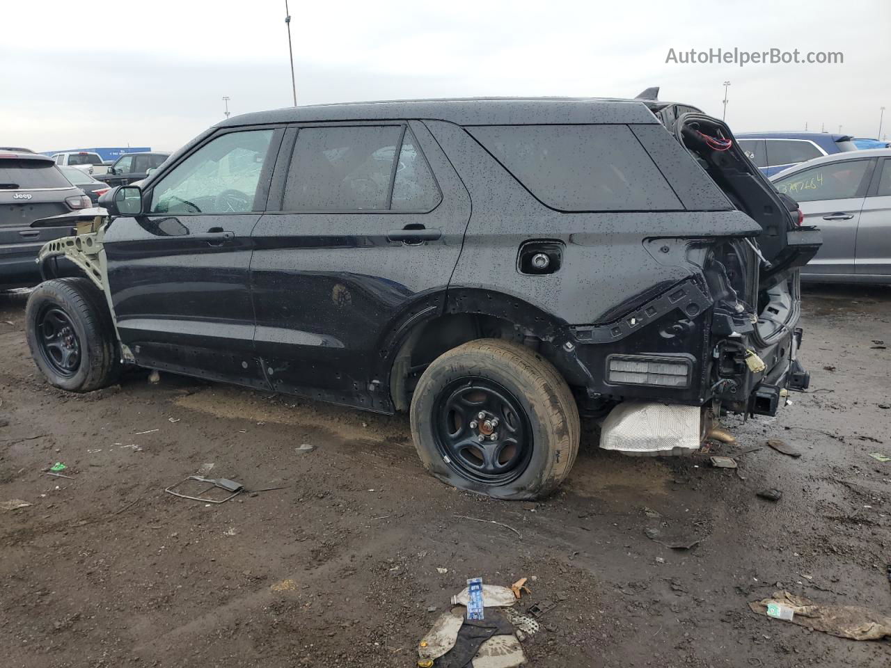 2020 Ford Explorer Police Interceptor Black vin: 1FM5K8AB8LGB66174