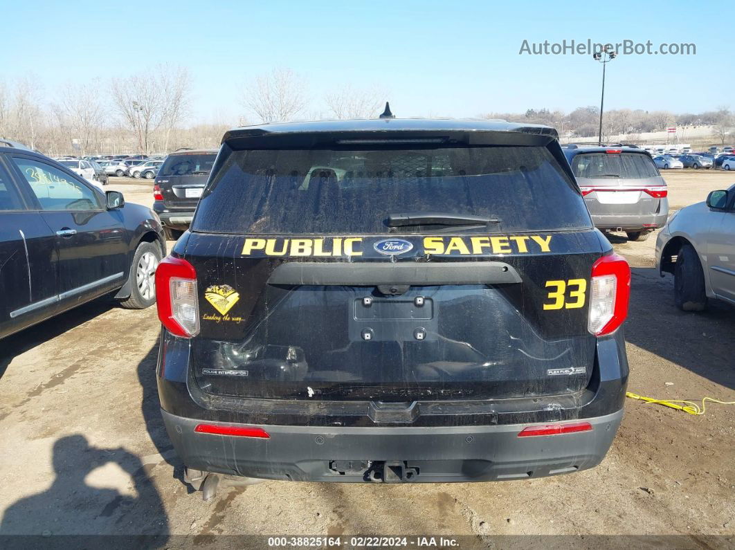 2020 Ford Police Interceptor Utility   Черный vin: 1FM5K8AB8LGD09155