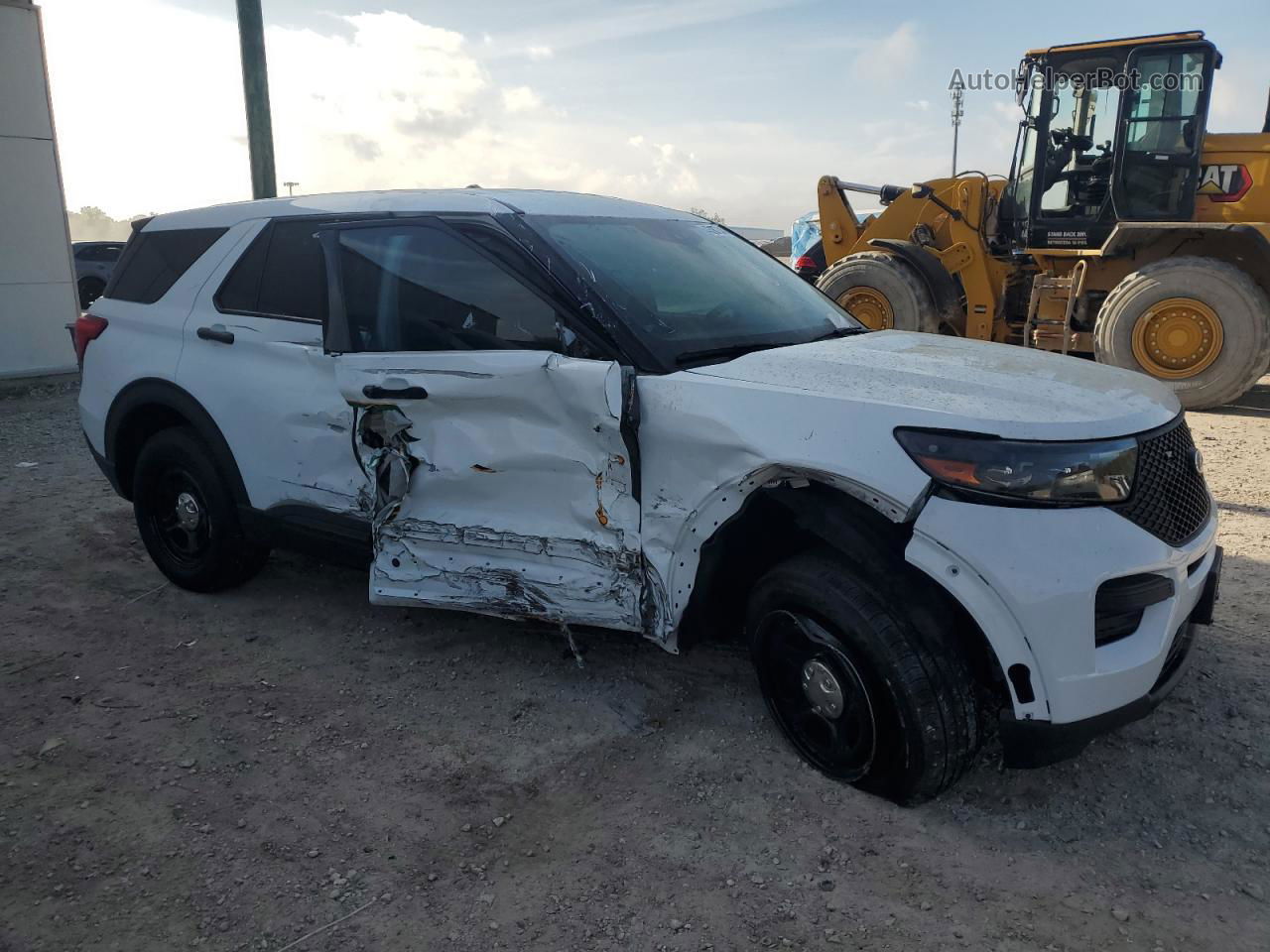 2021 Ford Explorer Police Interceptor Белый vin: 1FM5K8AB8MGA42729