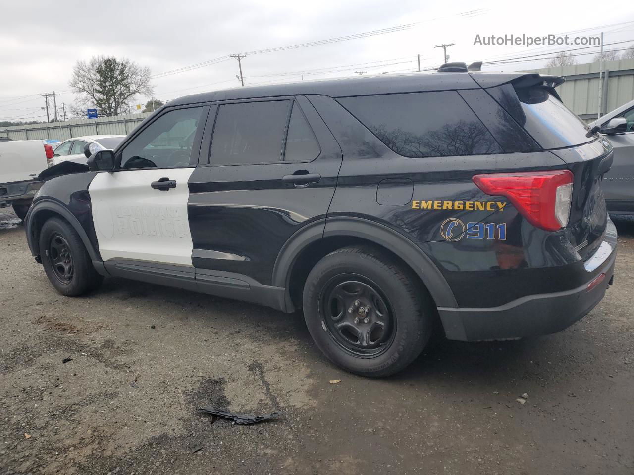 2021 Ford Explorer Police Interceptor Two Tone vin: 1FM5K8AB8MGA86553