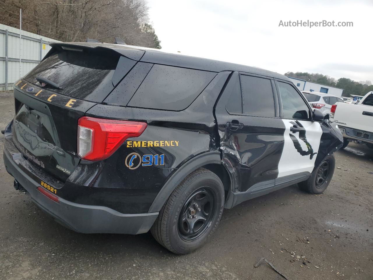 2021 Ford Explorer Police Interceptor Two Tone vin: 1FM5K8AB8MGA86553