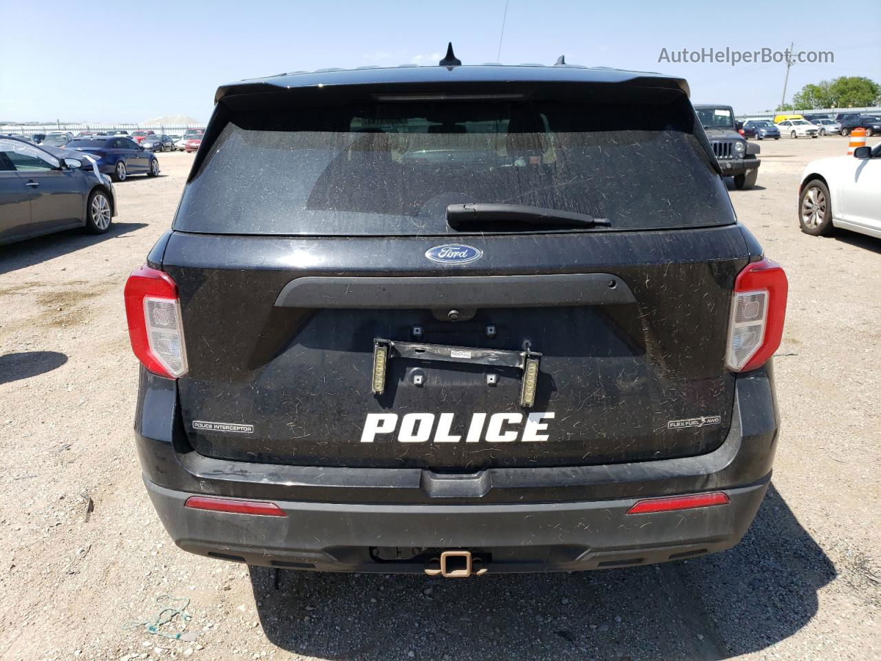 2020 Ford Explorer Police Interceptor Black vin: 1FM5K8AB9LGB22779