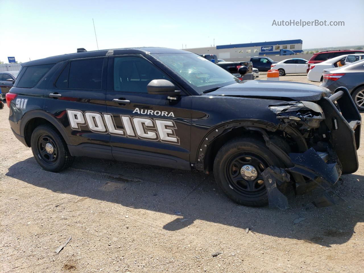 2020 Ford Explorer Police Interceptor Black vin: 1FM5K8AB9LGB22779