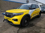 2020 Ford Explorer Police Interceptor Yellow vin: 1FM5K8AB9LGD01274