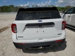 2021 Ford Explorer Police Interceptor White vin: 1FM5K8AB9MGA46871