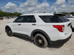 2021 Ford Explorer Police Interceptor White vin: 1FM5K8AB9MGA46871