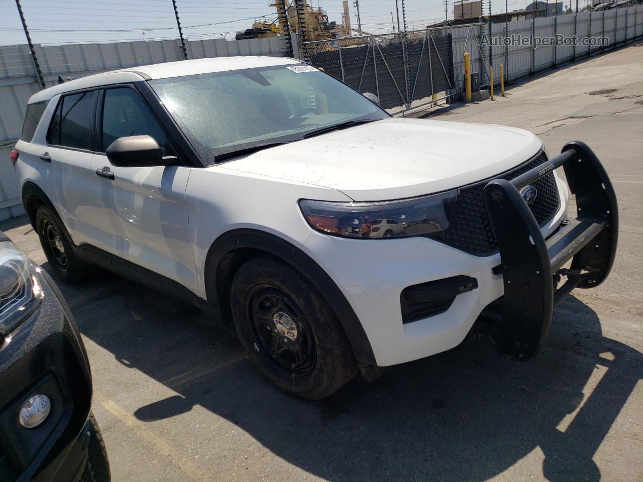 2021 Ford Explorer Police Interceptor White vin: 1FM5K8AB9MGC24519