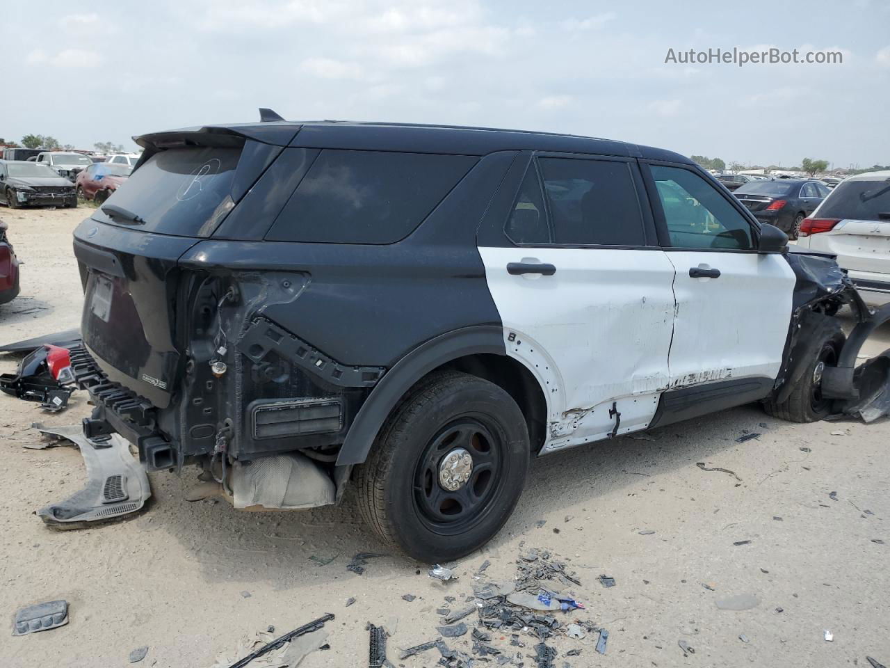 2021 Ford Explorer Police Interceptor Two Tone vin: 1FM5K8ABXMGA46961